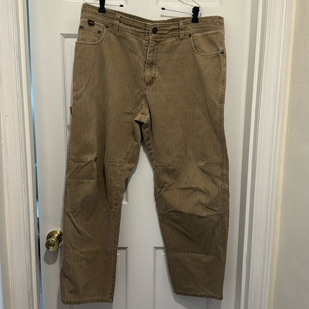 EUC Kuhl Tan Corduroy Work Hiking Outdoor Pants Size 38 x 30